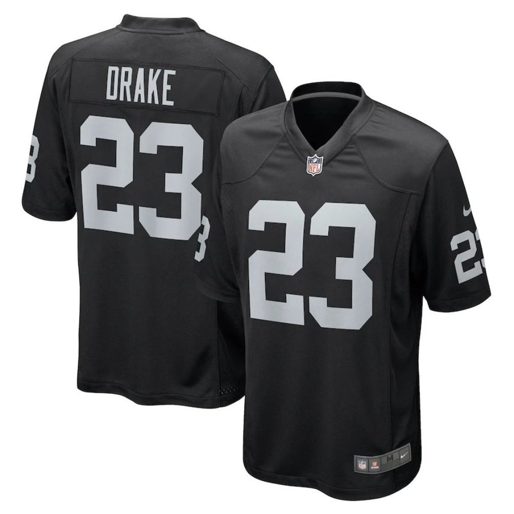 Kenyan Drake Las Vegas Raiders Nike Game Jersey - Black Size Small